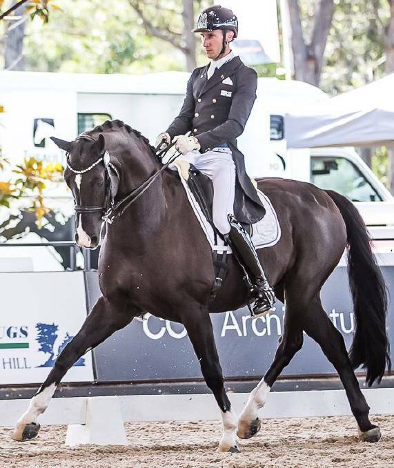 Poise: Jayden Brown and DaVinci at Dressage by the Sea 2019. Image: WiIllinga Park.