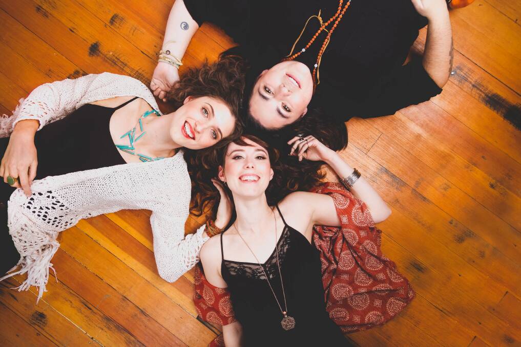 Festive folk-pop trio: Belle Miners will arrive from Canada and perform at the Kick Back Relax Festival at Magic Mountain on January 3. 