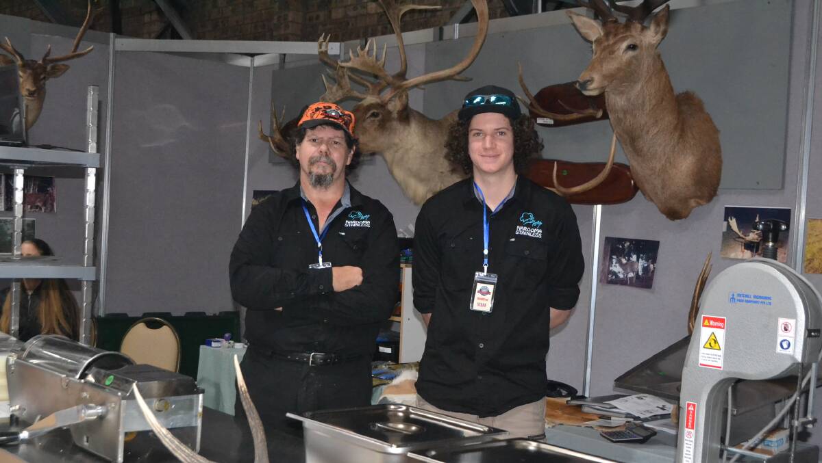 Jeff Garrad and Ken Dawson of Narooma Stainless at the 2017 Huntfest event.