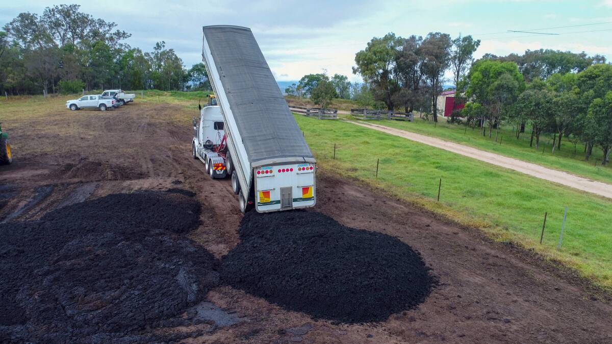 Arkwood delivers its Bega Valley Shire biosolids on a Bermagui farm.