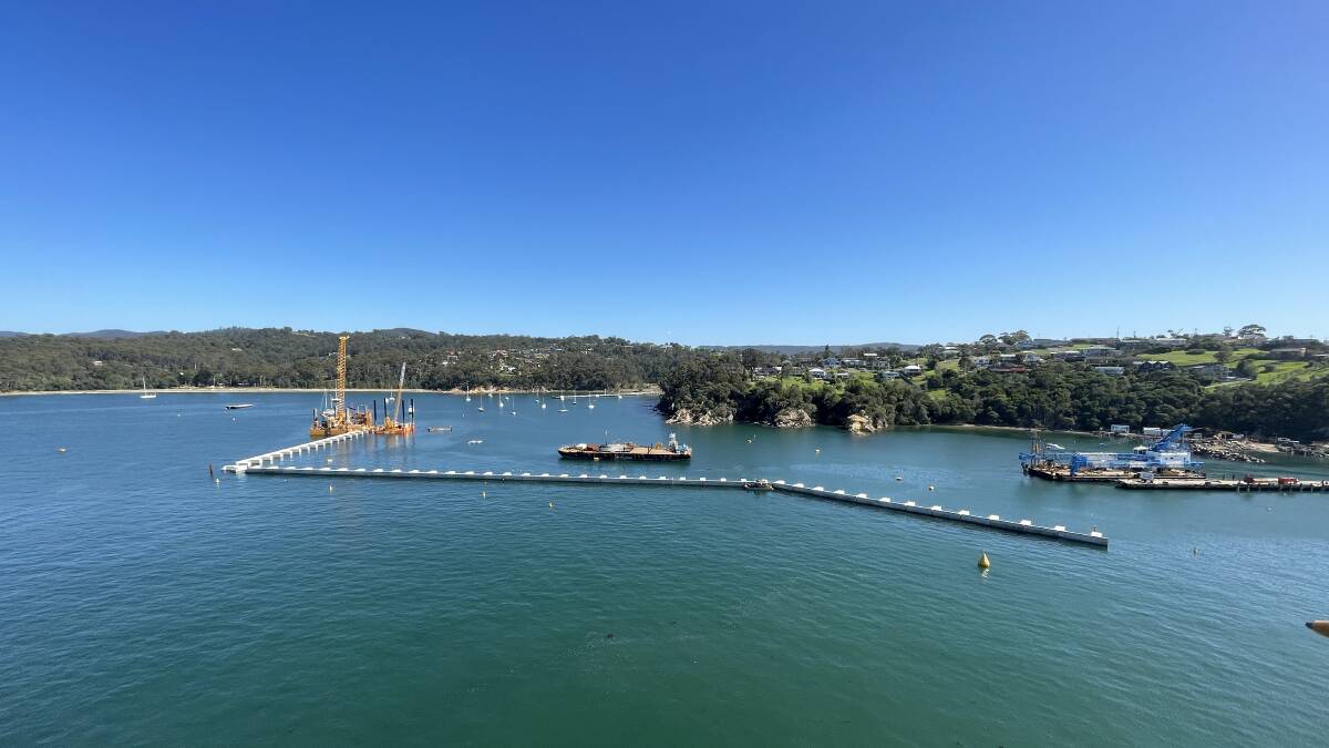 Federal government funding is being sought to put a marina behind the Eden wave attenuator. Picture by Amandine Ahrens