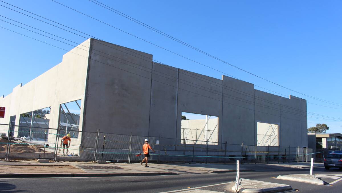 The view of the new Woolworths on Thursday, April 12.