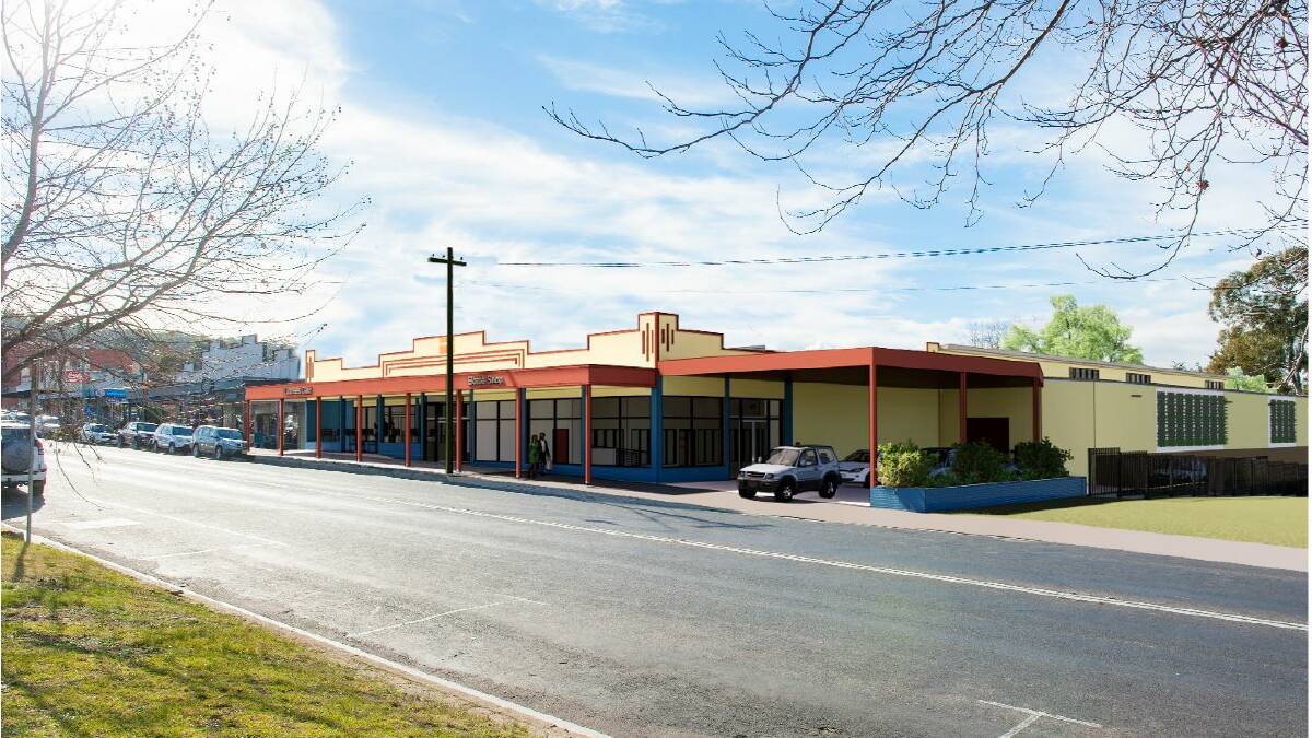 Town planner Elizabeth Slapp said the owners of the Royal Willows Hotel were open to changing the proposed design (above) of the supermarket.