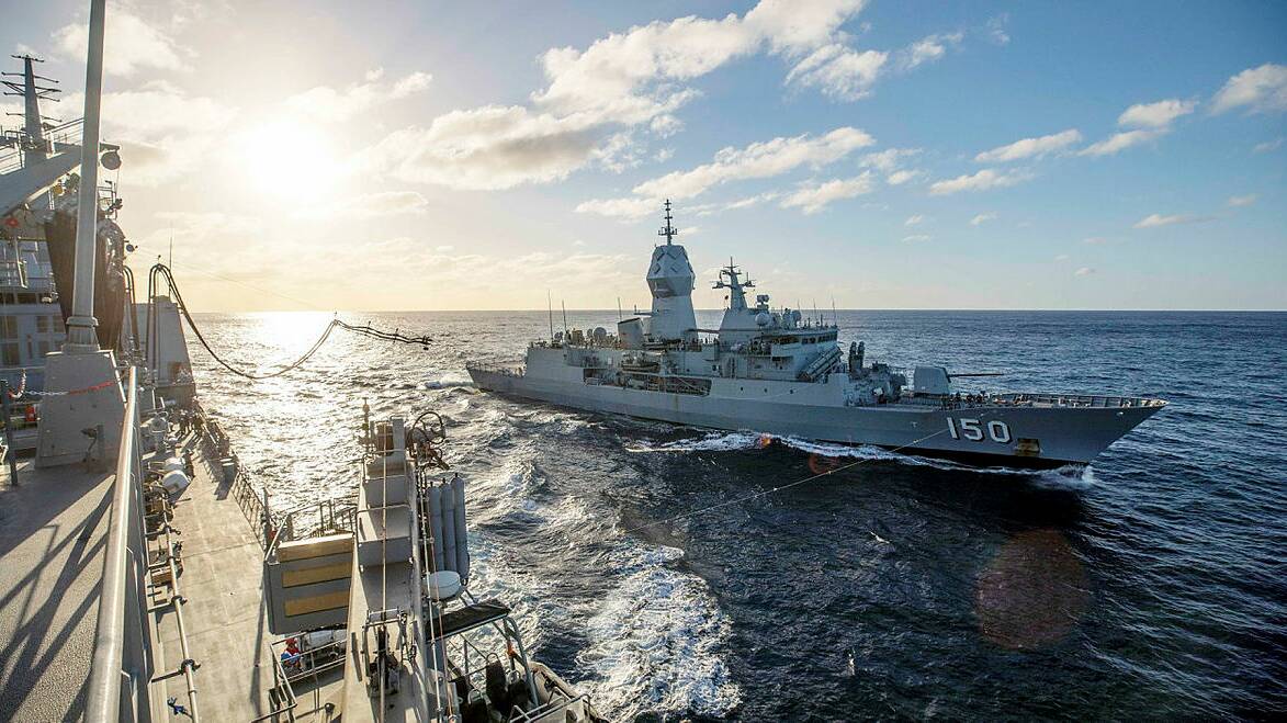 HMAS Supply, whose ceremonial homeport is Eden, conducts her first replenishment at sea with HMAS Anzac, while sailing in the East Australia Exercise Area in August.