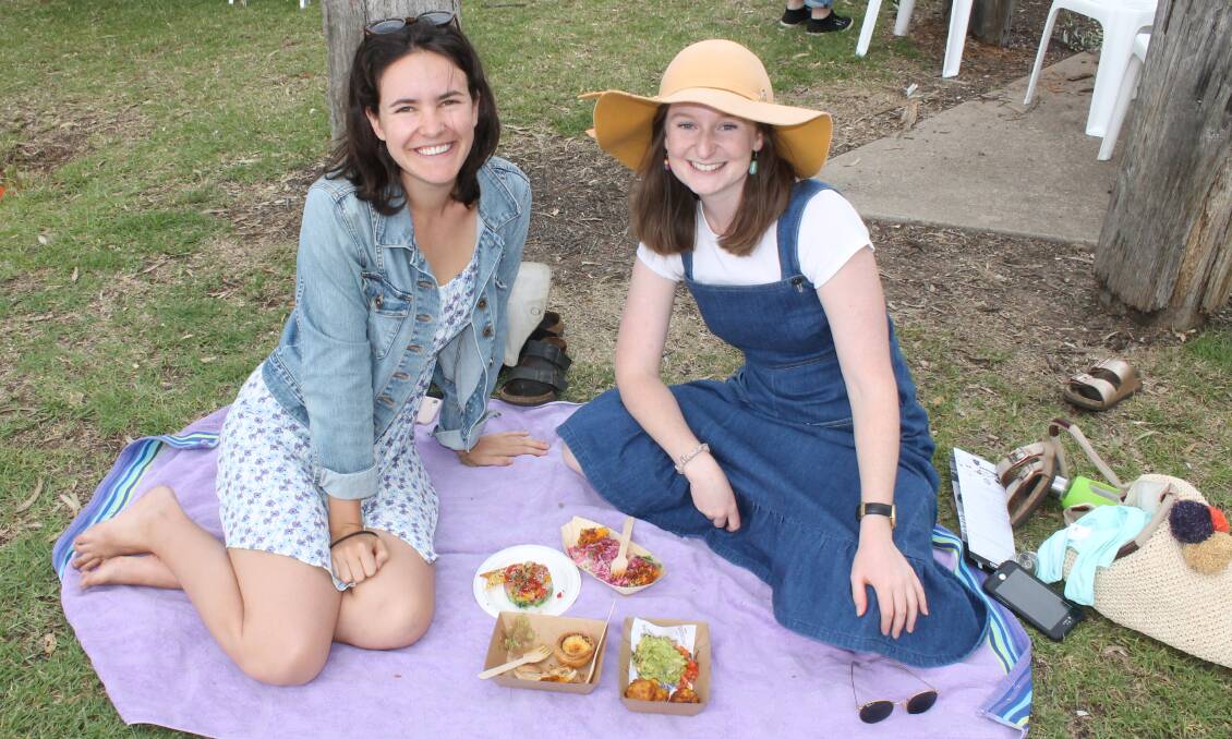 Eloise Brewer and Kezia Bates at last year's EAT Festival.
