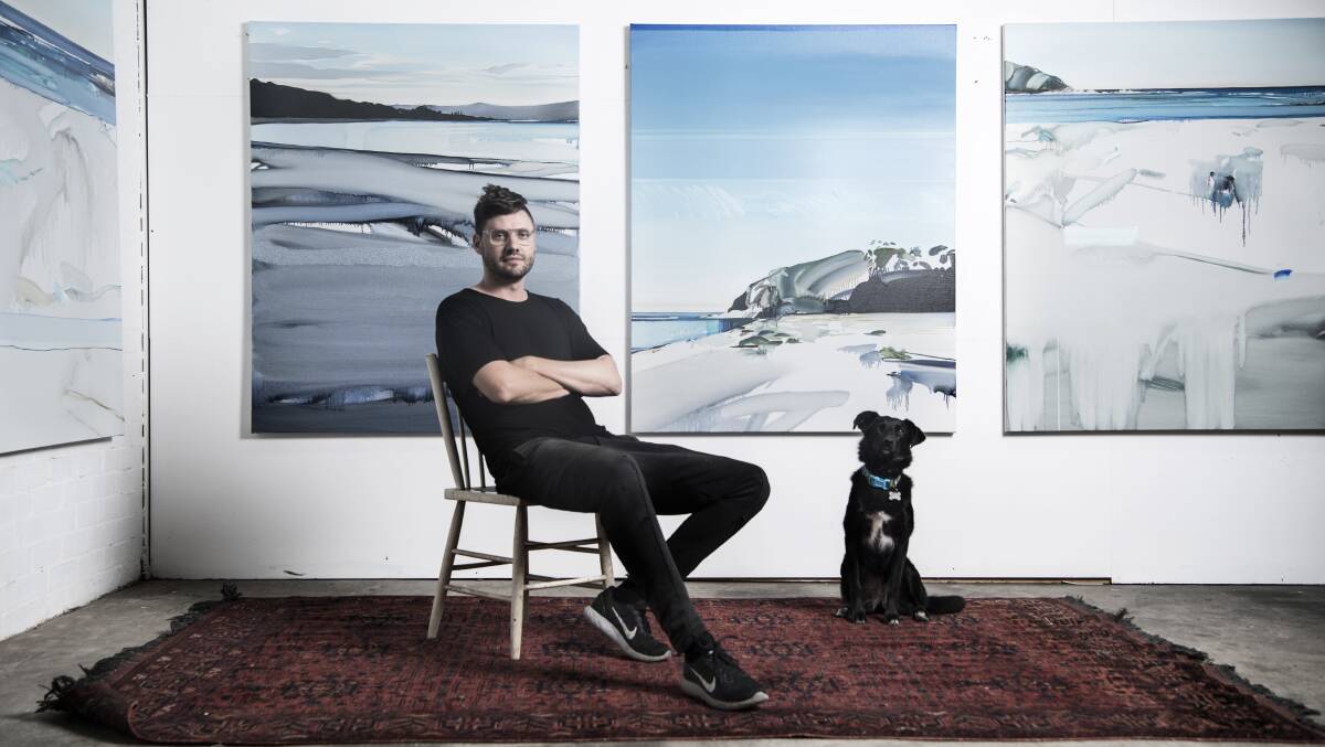 Julian Meagher in his studio. Photo Nick Walker 