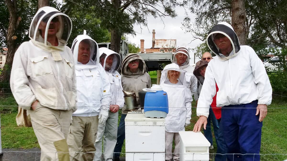 A group of students at the Bega Valley Beekeepers Association's most recent Beginning in Bees course.