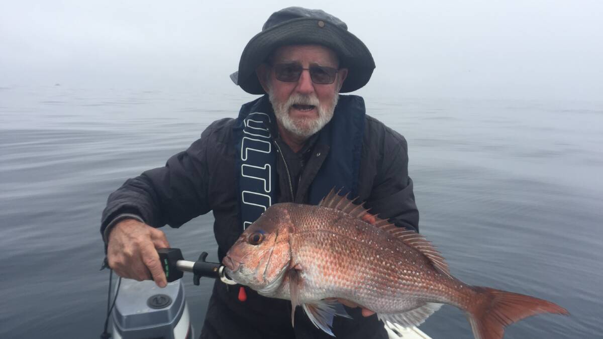 What a beauty: Vince Martin of Tura Beach had an amazing day and caught this 53cm snapper at Horseshoe Reef.