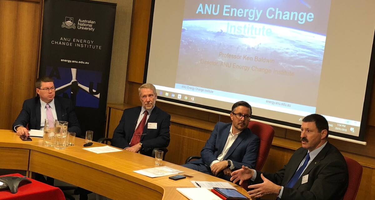 ROUNDTABLE: Eden-Monaro MP Dr Mike Kelly met with ANU Professor Ken Baldwin, to explore the potential to grow Cooma as a renewable energy centre of excellence.