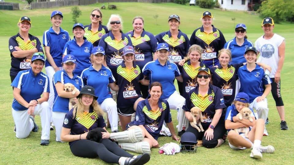 Bega Angledale and Pambula womans teams after a recent match. 
