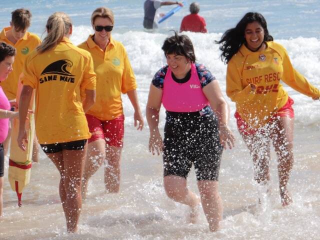 Same Wave volunteers at Pambula Surf Life Saving Club help others less able to enjoy the water.