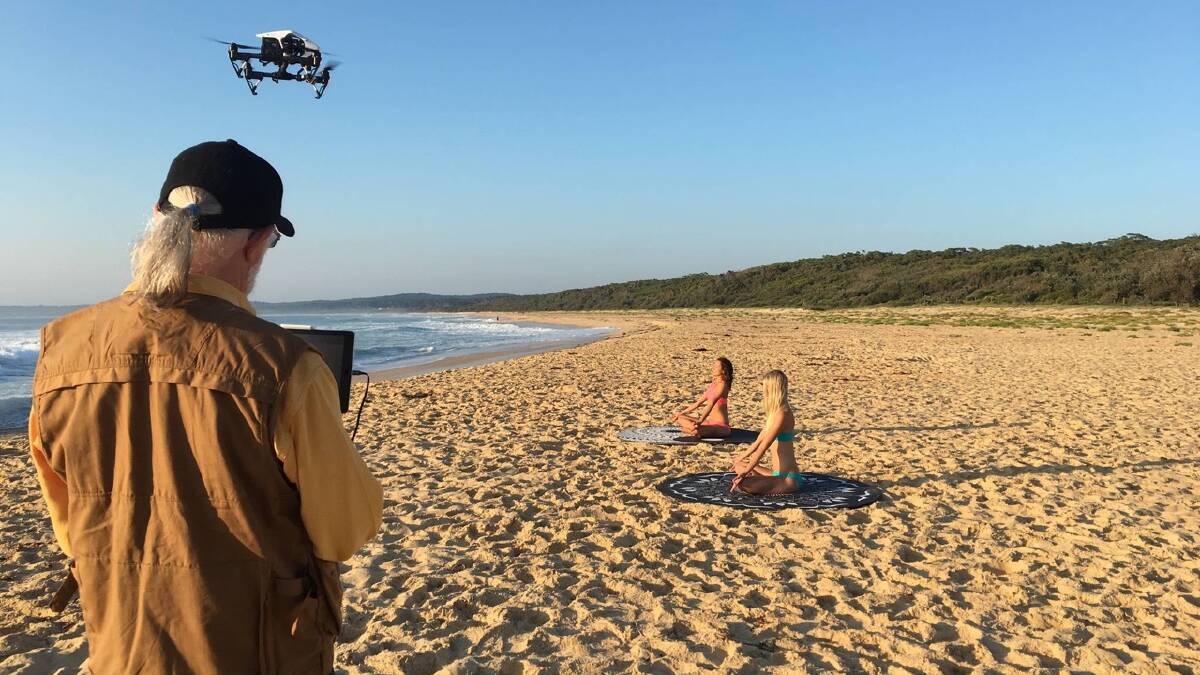 Drone filming on the Far South Coast. Photo Raymond Tom