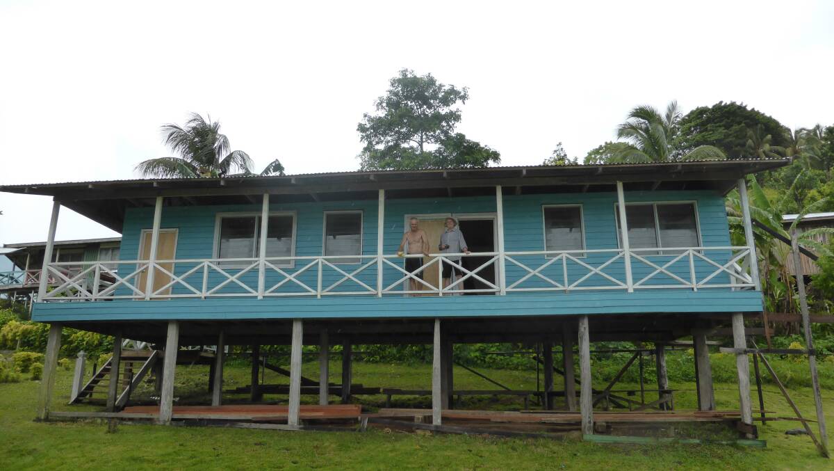 The new school in the Solomon Islands which Pambula locals have helped to build. 