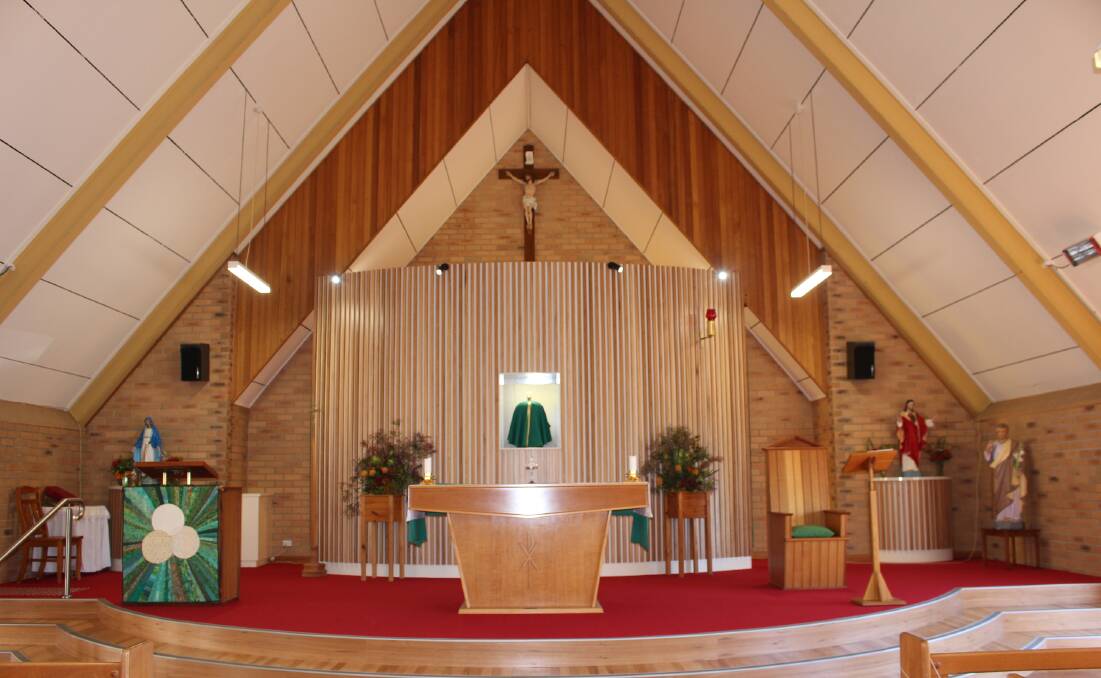 The new design for the sanctuary and sacristy.