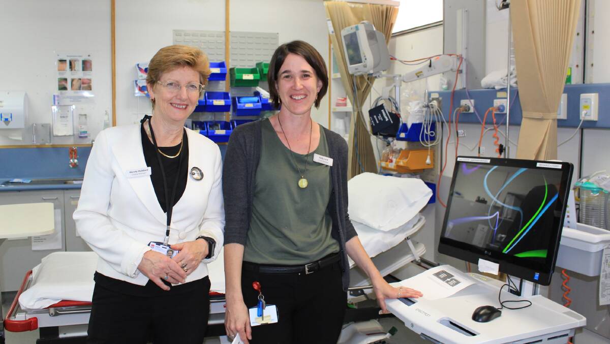 Bega Valley Health Service general manager Wendy Hubbard and nurse manager Kelly Jurd in the Pambula Hospital treatment centre.