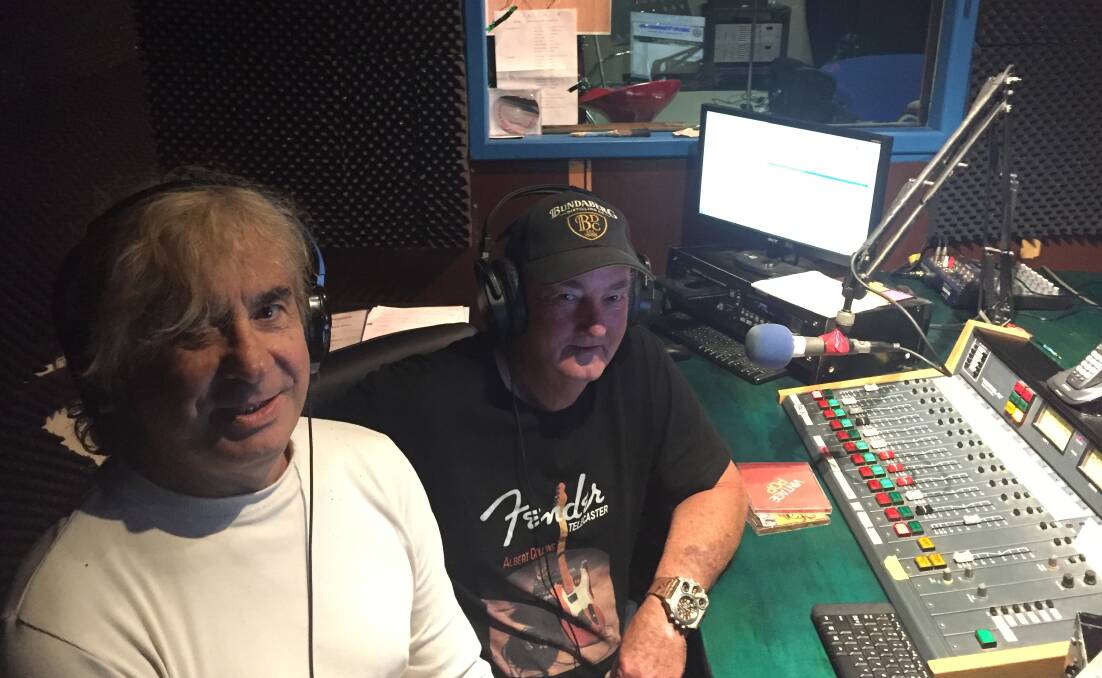 Talkback challenge: Yarnnie and Mad Dog in the studio at Sapphire FM community radio.