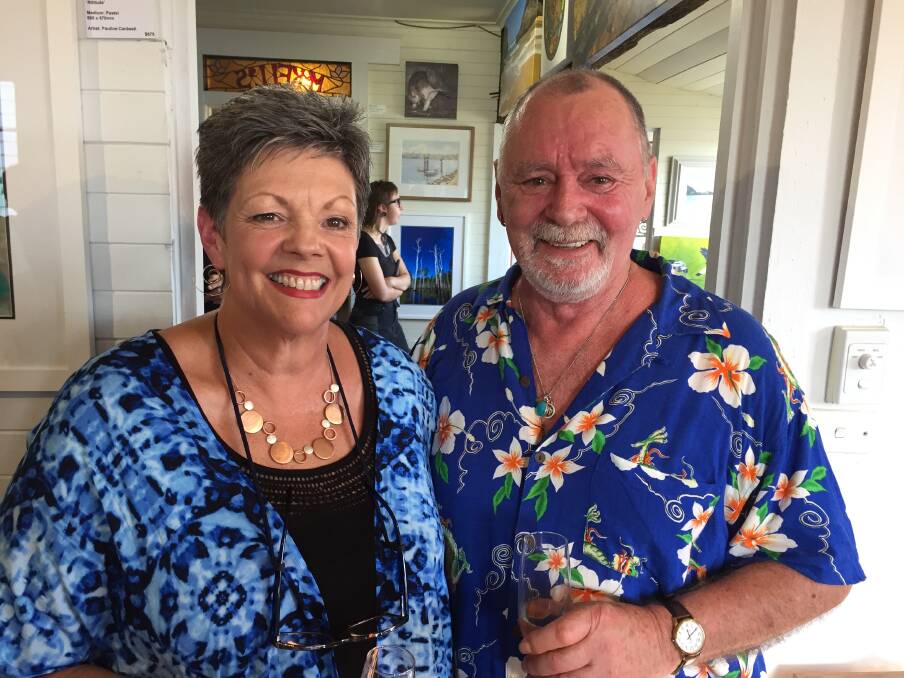 Pauline Cantwell and Peter Tucker at Artessence Gallery on the opening of their joint exhibition.
