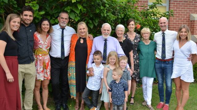 The Colhoun family at Peter's 80th birthday.