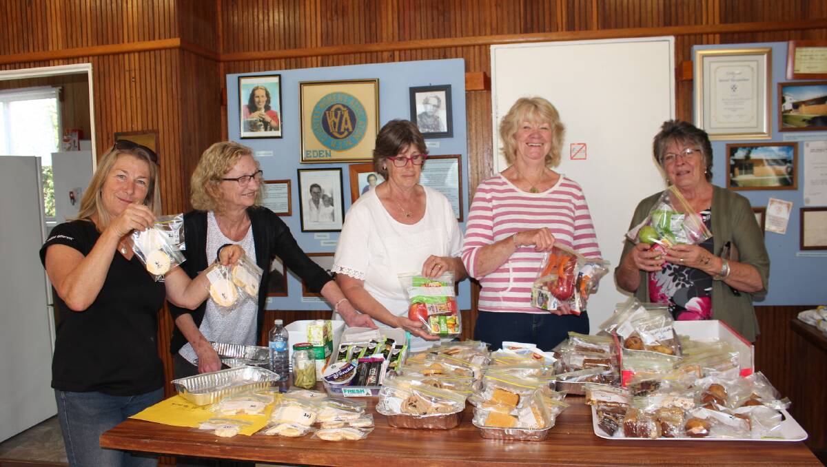 Volunteers at the CWA rooms distribute lunches and snack packs every day for emergency services and contractors.