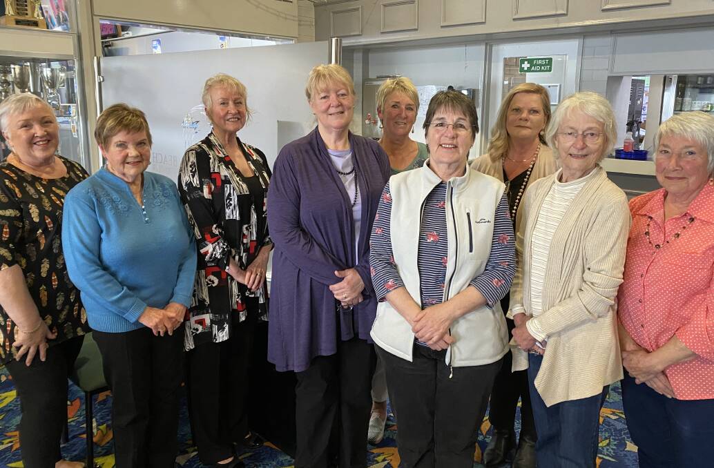 Thenewly elected Merimbula and District Arts Group committee.