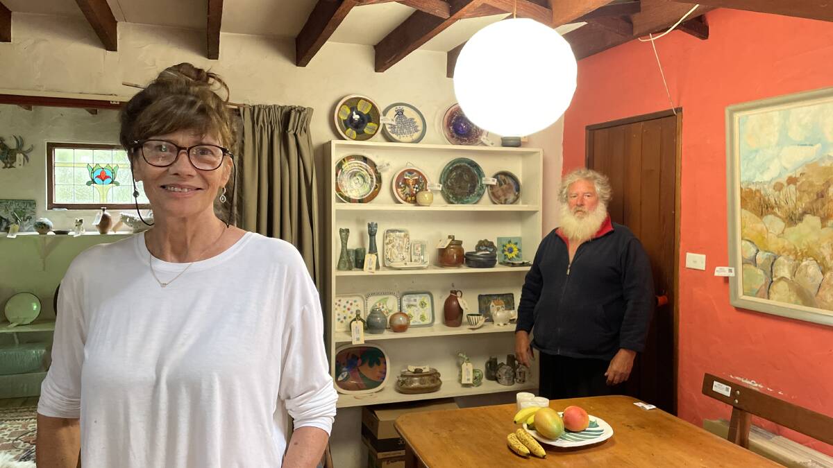 Susan McLaren and her brother John McLaren in the Merimbula house that is synonymous with the McLaren name. Picture by Denise Dion