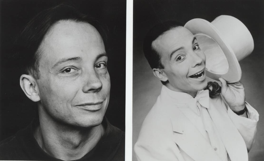 Publicity images of Mic Conway from 1998, supplied by by Twin Masks Management. 