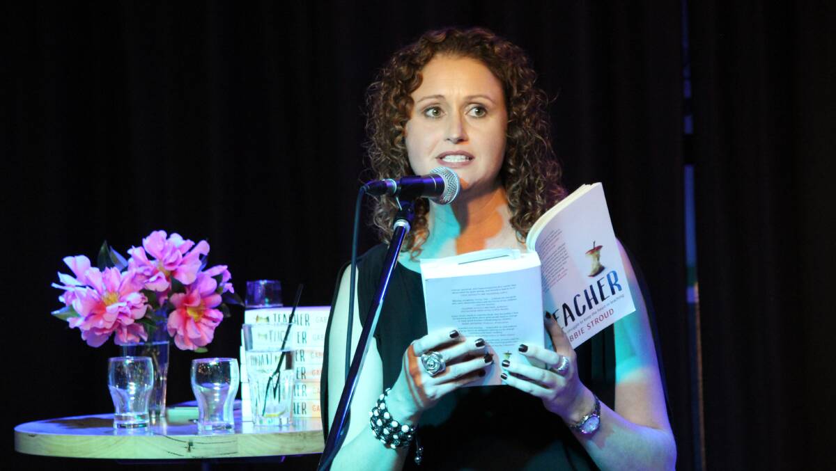 LOVE OF EDUCATION: Gabbie Stroud, pictured at the launch of her last book Teacher in Tathra in 2018, is preparing to release her new book Dear Parents. 