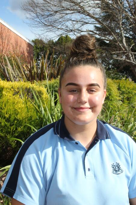HIGH ACHIEVER: Far South Coast Falcons Rugby Union Club player Holly Christison of Bega is excited to have been selected in the ACT Schoolgirls side by the ACT Brumbies.