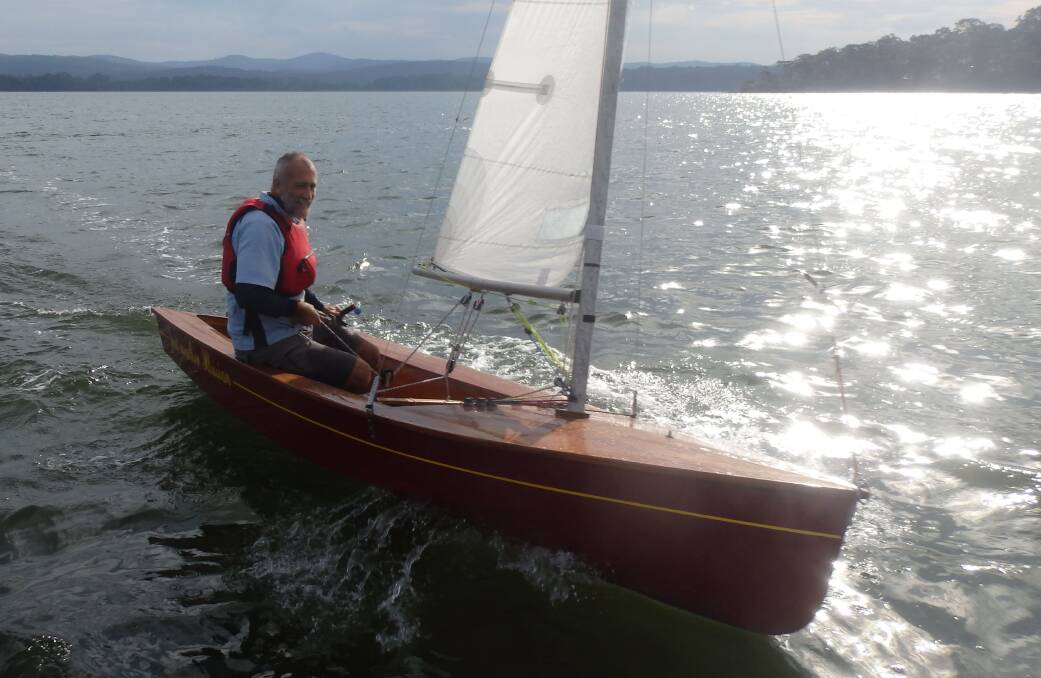 Alan Holbrook won race two on his Sabre at the Wallagoot Lake Boat Club to close out the competitive season. 
