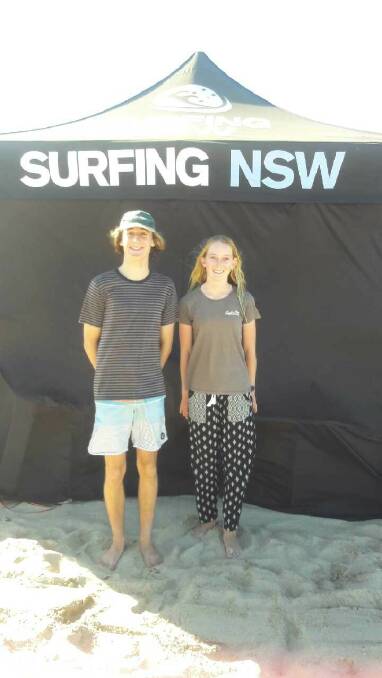 Harry Fergusson and Arabella Tarpey at the Kiama qualifiers on the weekend. 