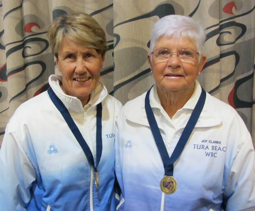 Tura's senior pairs winners Kay Scrivener and Joy Clarke