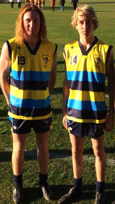 National reps: Jedd Martyn and Caleb Higgins will contest AFL Nationals as part of the NSW All Schools side in Western Australia next month. 