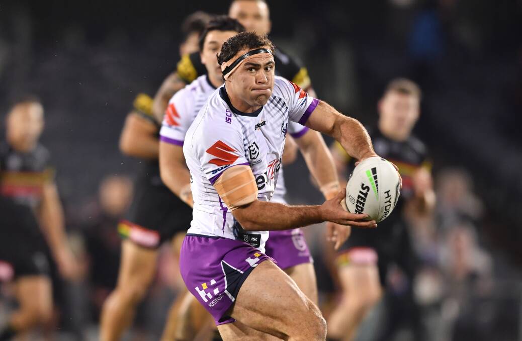 Off to Sharks: Dale Finucane has played his last game with the Melbourne Storm following a semi-final loss to Penrith. Picture: Melbourne Storm. 