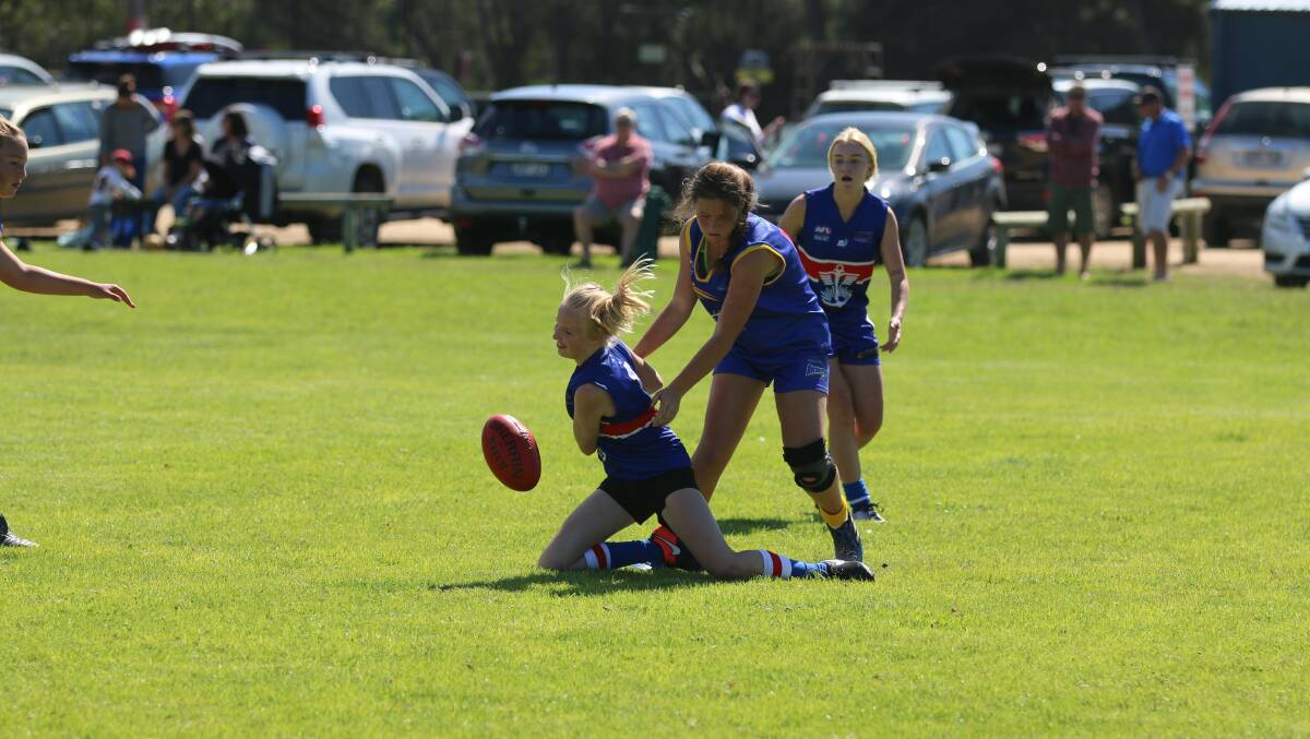 The Diggers contest the ball on debut in last season's Lightning Cup with the club hosting a come and try session at Berrambool Wednesday night. 