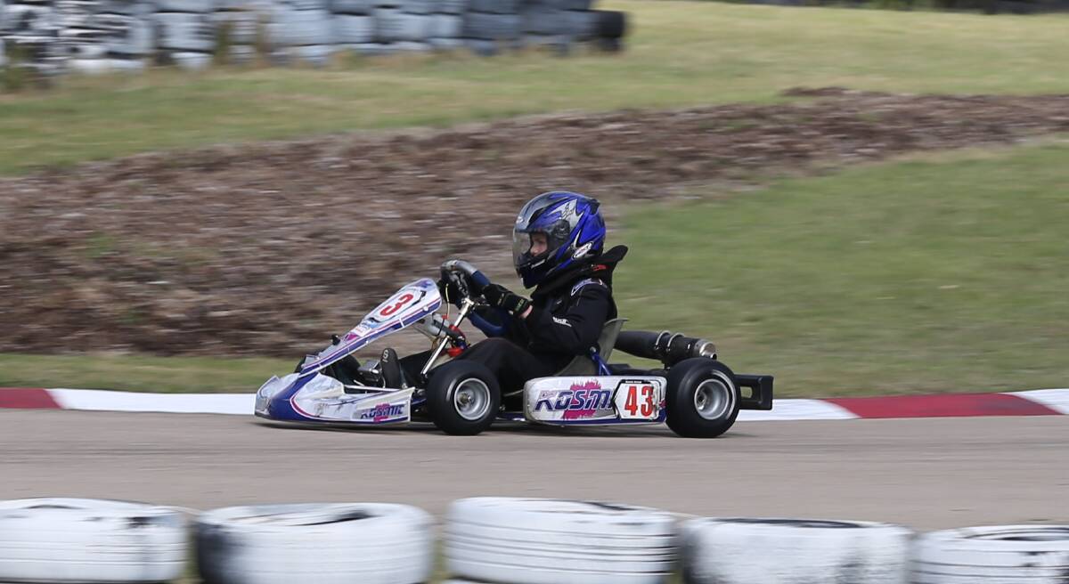Caleb Balek leads the pack in the Cadet 9s, which officials said was one of the most contended classes over the weekend. 