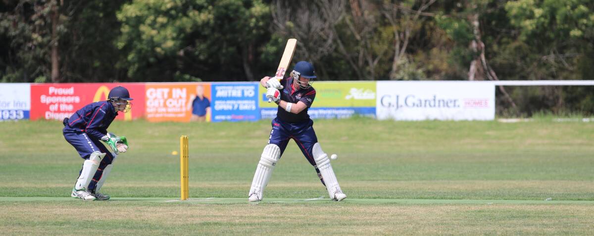 Leave it: Ash Postance lets a wide sail past during his 64-run haul in chasing down Eden's total on the weekend. 