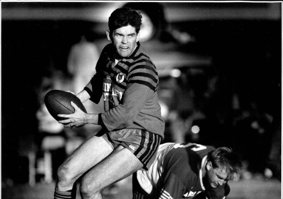 Out of hibernation: Sean Willey in action for the Snowy River Bears in 1993 with the club to return to Group 16 in 2019. Picture: Archive shot. 