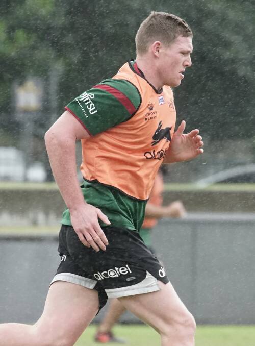 Ky Rodwell during a top grade training for South Sydney. 