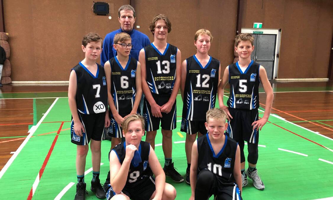 The under 14s boys squad and coach Tim Badewitz are excited to show off their skills on court when basketball returns next month. 
