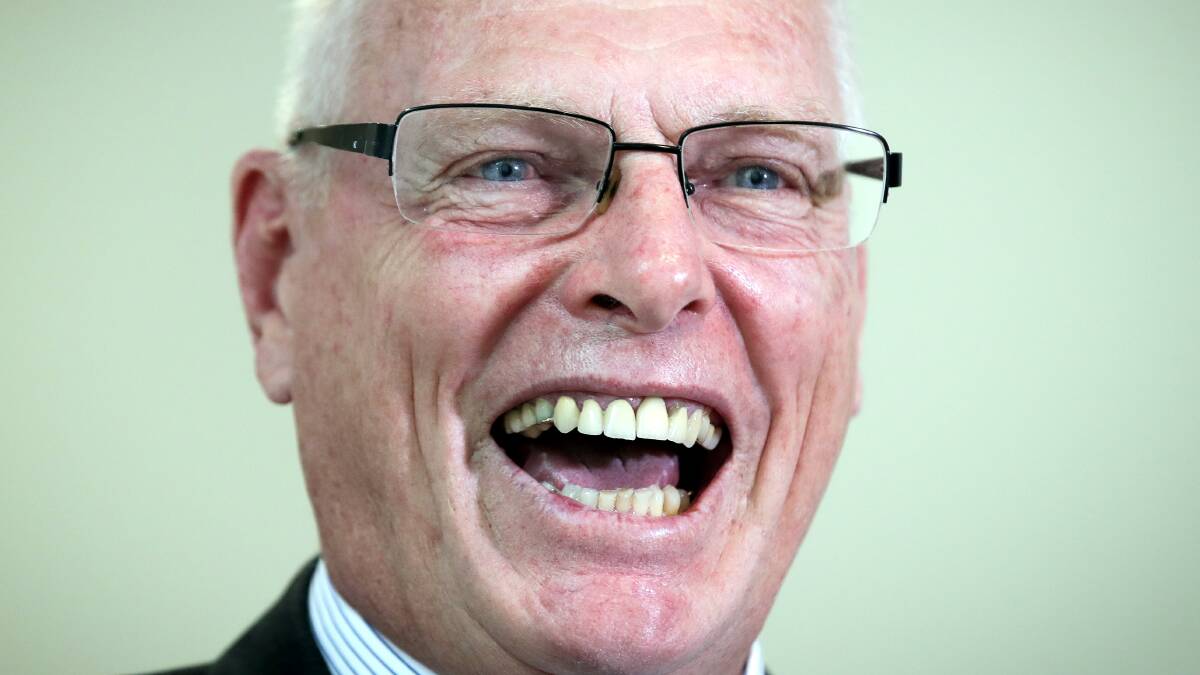 PRESELECTION SURPRISE: Senator Jim Molan addresses the media at Parliament House in Canberra in February. Picture: Alex Ellinghausen