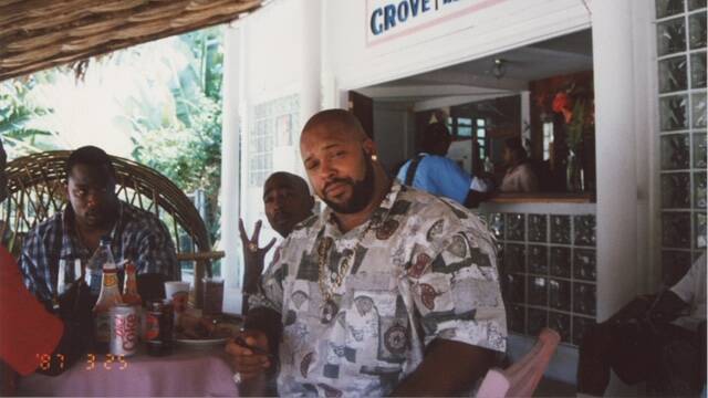 Tupac Shakur and Suge Knight in Belize in 1996. Picture: Supplied