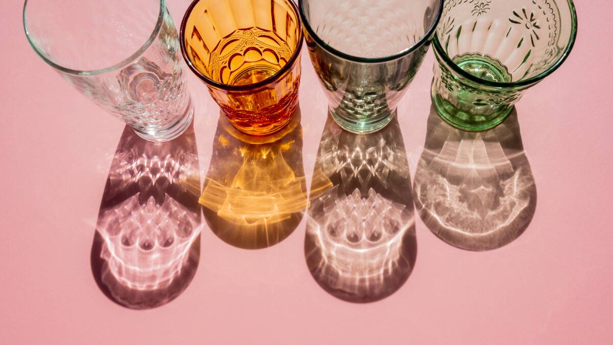 BLOWN AWAY: Glass comes in all manner of shapes and colours, often loved as much for its aesthetic as any practicality. Photo: Shutterstock