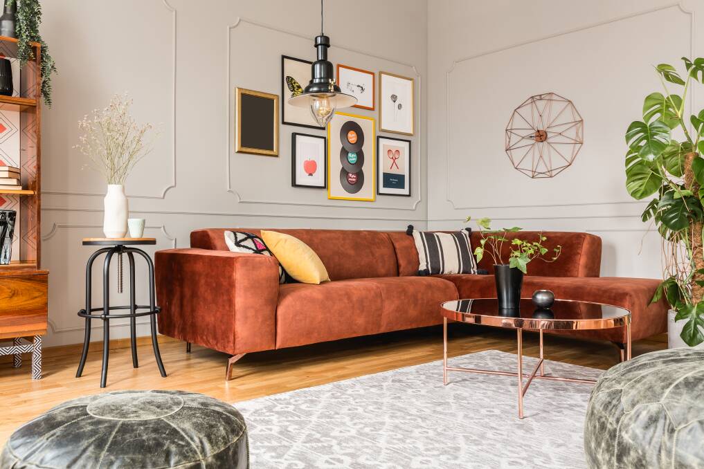 A sprinkling of velvet can make an otherwise ho-hum space feel more warm and inviting, especially during the cooler months. Photo: Shutterstock