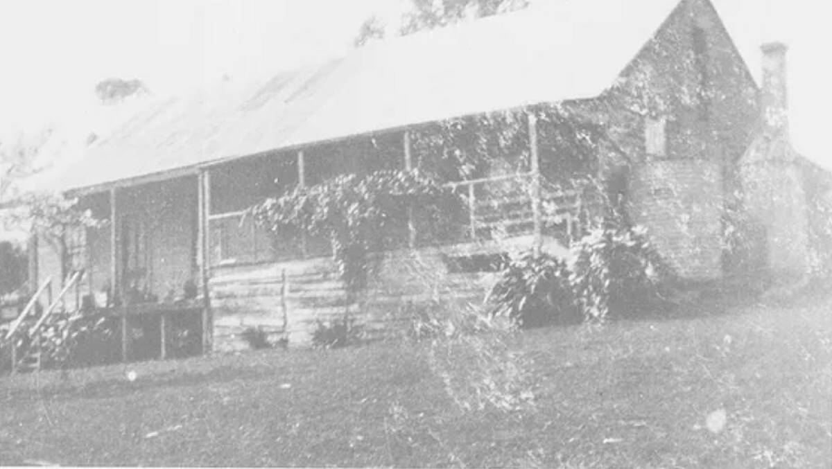 The cottage when it formed part of the Loch Garra building at Davidsons whaling station, Kiah River. Image from Whalemen of Twofold Bay, by Rene Davidson.