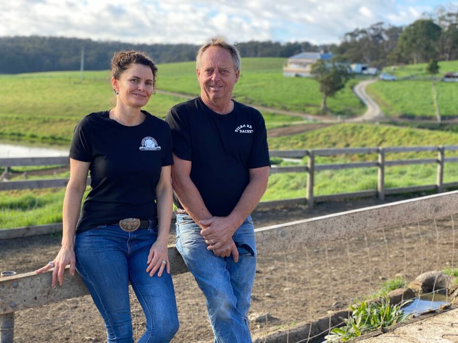 Nick and Erica Dibden of Tilba Real Dairy, which has won wide acclaim for its milks, cheeses, yoghurts and creams.