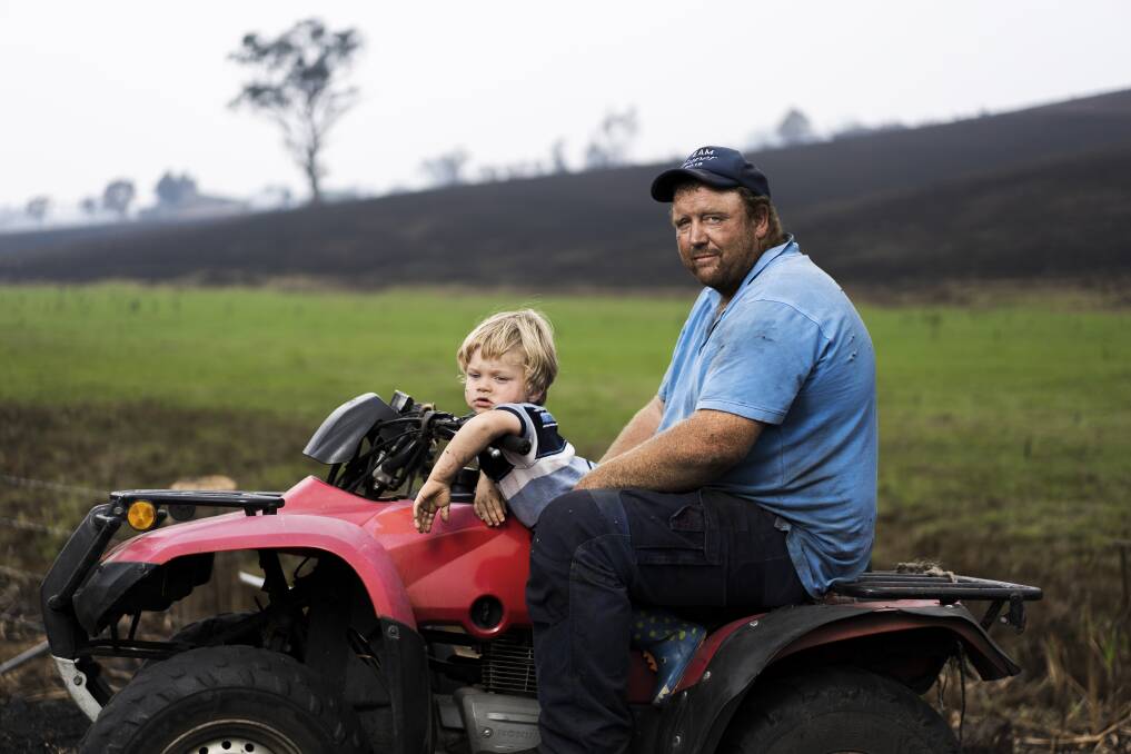 The Salway family farms were attacked by fire on New Year's Eve, claiming the lives of a father and son. 