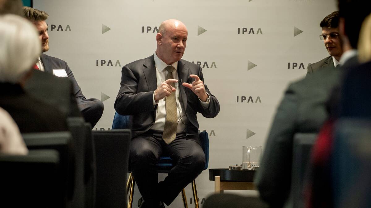 IPAA event with Department of Defence secretary Greg Moriarty. Picture by Elesa Kurtz