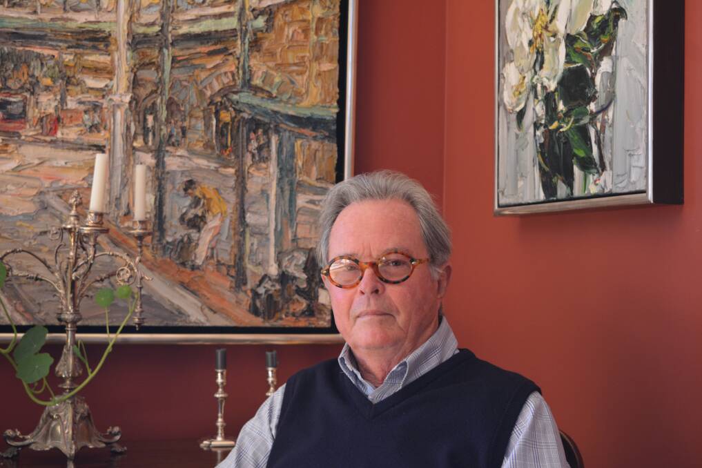 Rex Irwin, Advisor to Visual Arts in the Valley, with some of his Australian and European artworks. Image supplied.