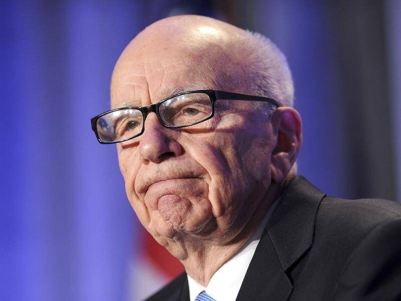 Rupert Murdoch was also questioned in the defamation suit brought by Dominion Voting Systems. (AP PHOTO)
