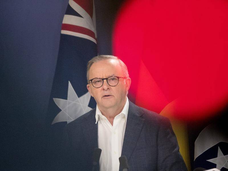 Anthony Albanese says civilians cannot be allowed to suffer in Israel's bid to defeat Hamas. (Brent Lewin/AAP PHOTOS)